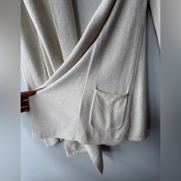 Lilly Pulitzer Heathered Beige Open Front Knit Cardigan Sweater Women's XXS - Picture 4 of 13